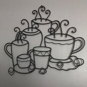 Coffee Themed Metal Wall Art
